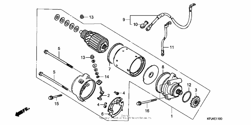 Starting motor