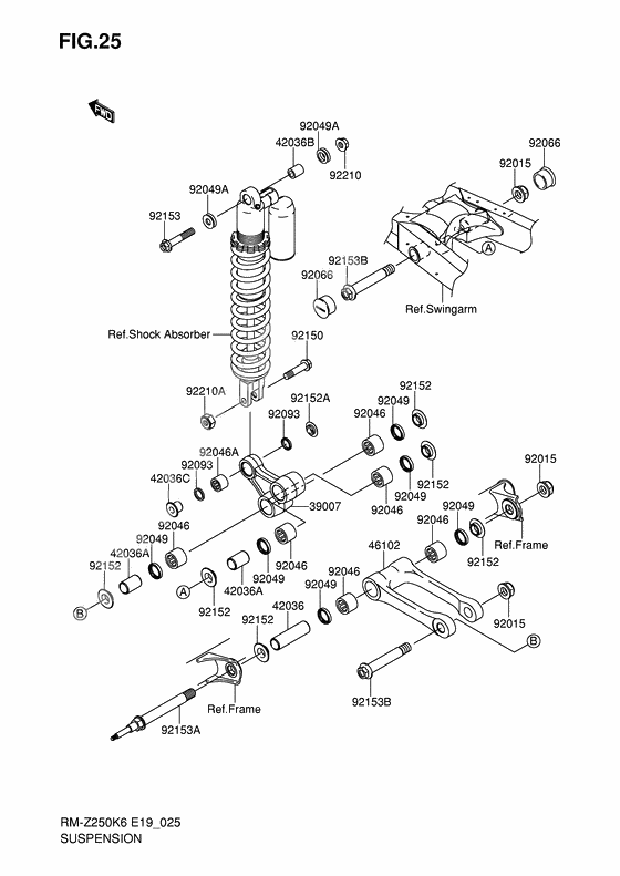 Suspension ignition coil