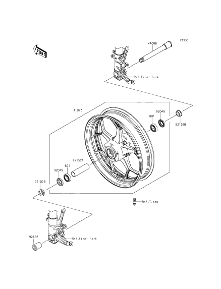 Front hub