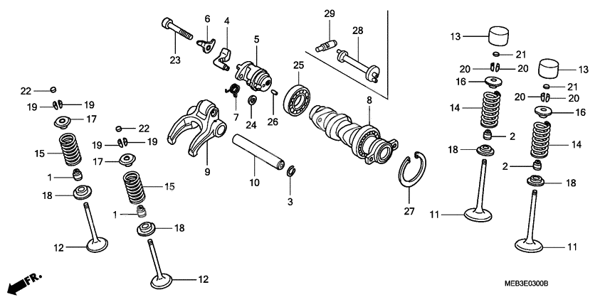 Camshaft/valve