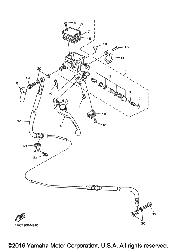 Front master cylinder 2