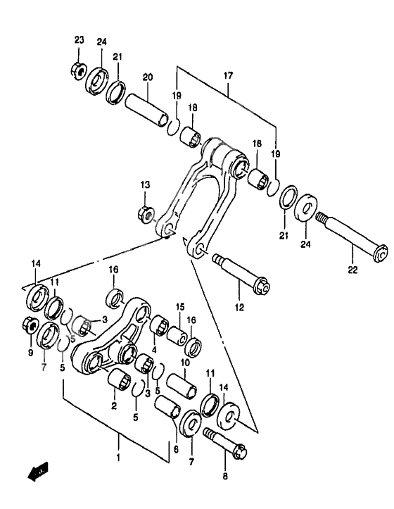 Rear cushion lever              

                  Model t/v