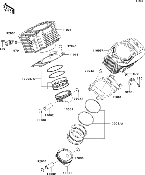 Cylinder/piston(s)