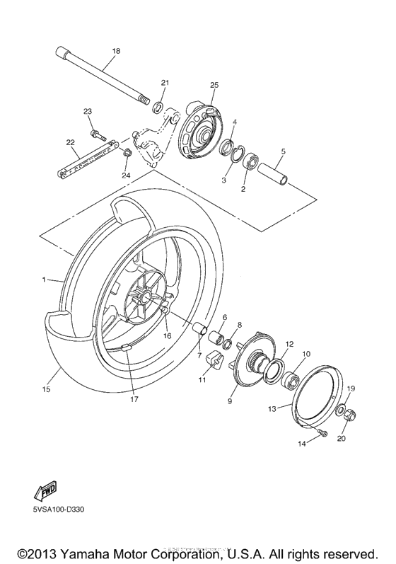 Rear wheel