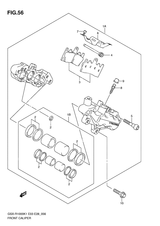 Front calipers