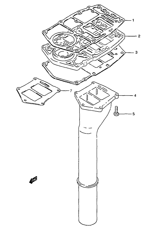 Exhaust tube