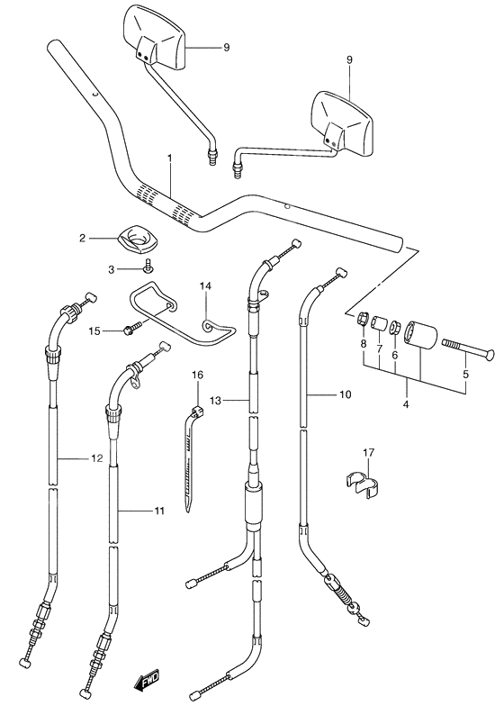 Handlebars              

                  Sv650x/y/k1/k2