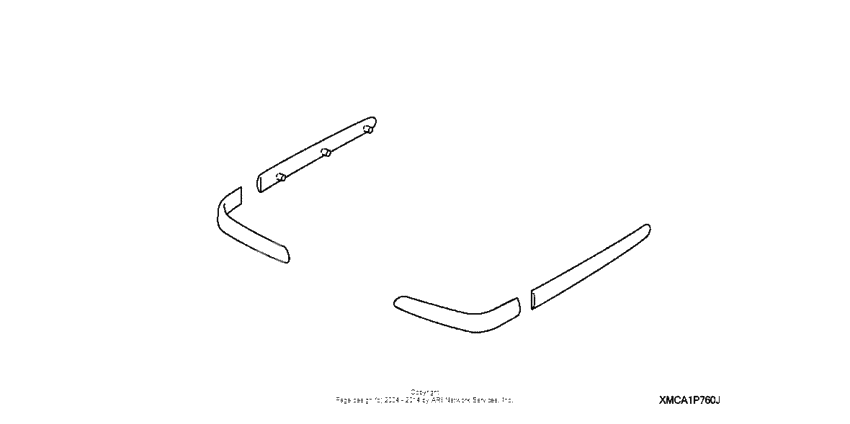 Saddlebag molding kit (carbon type)