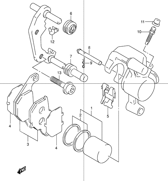 Front caliper