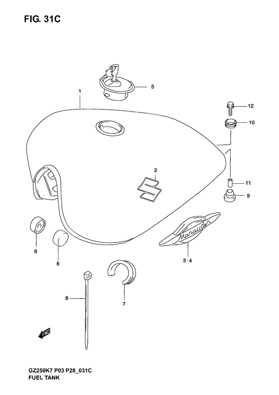 Tank fuel              

                  Model k7