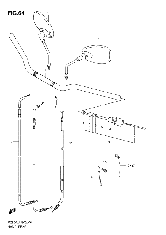 Handlebar              

                  Vz800l1 e24