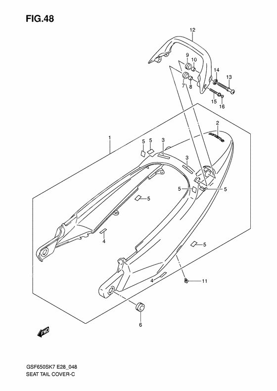 Seat tail cover