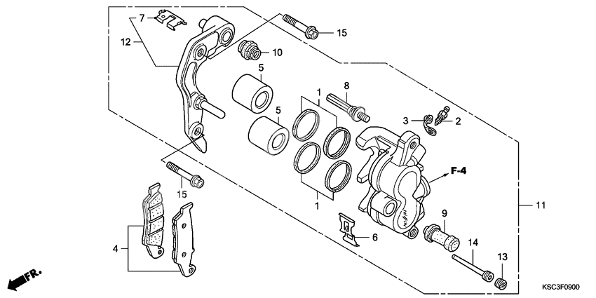 Front brake caliper