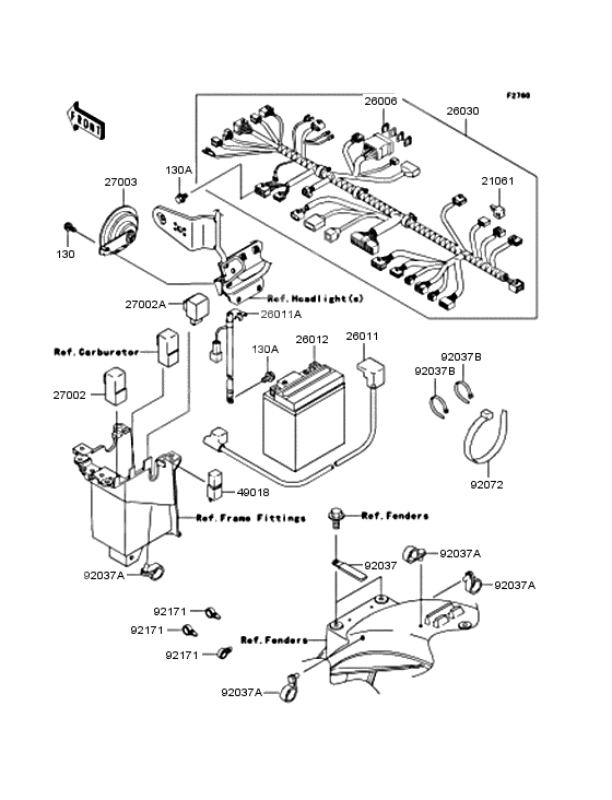 Chassis electrical equipment