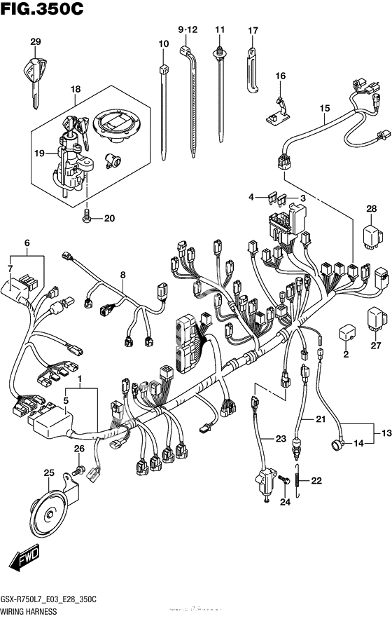 Wiring Harness (Gsx-R750L7 E33)