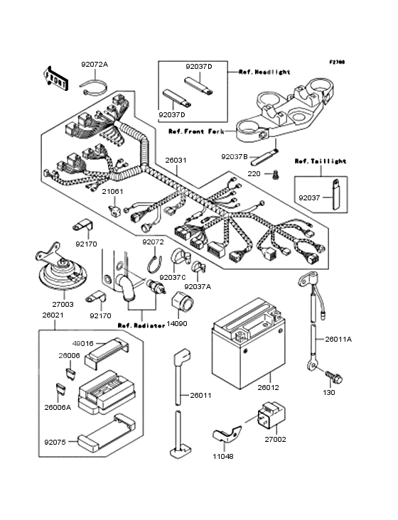 Chassis electrical equipment