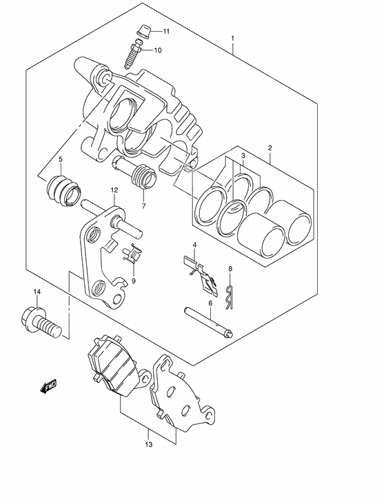 Front caliper