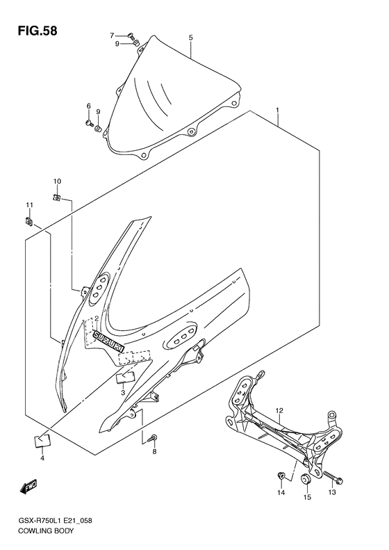 Cowling body