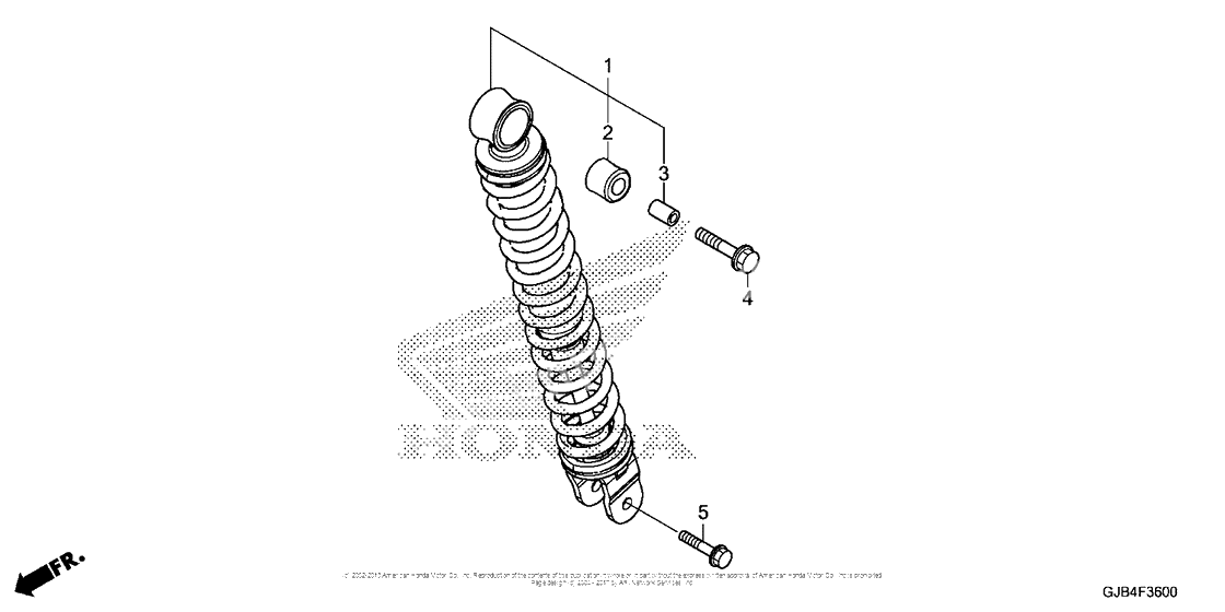 Задний амортизатор