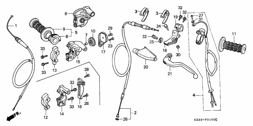 Handle lever/switch/ cable