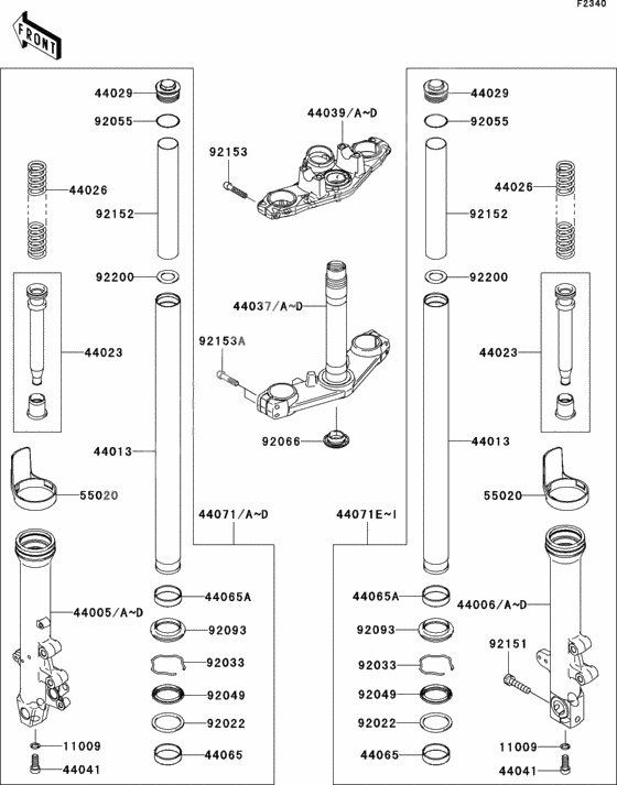 Front fork(1/2)