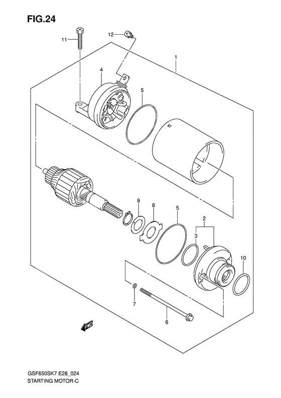 Starting motor