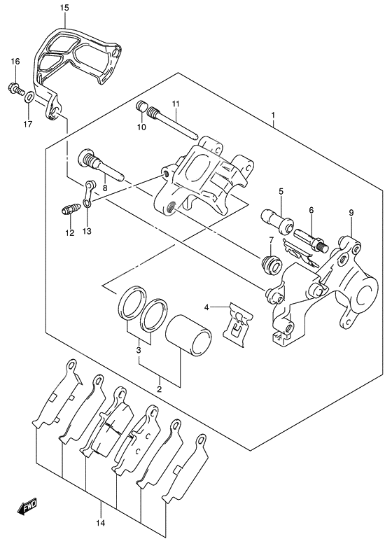 Rear caliper              

                  Model k4