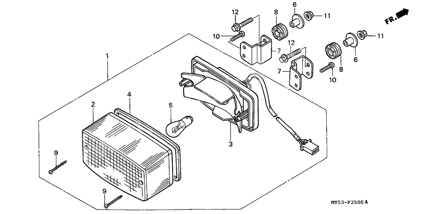 Taillight unit ass`y