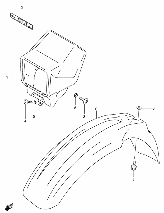 Front fender              

                  Model k1