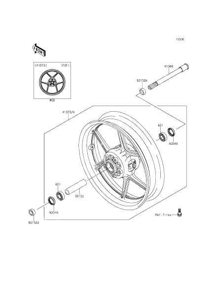 Front hub