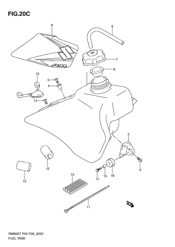 Tank fuel              

                  Model l0