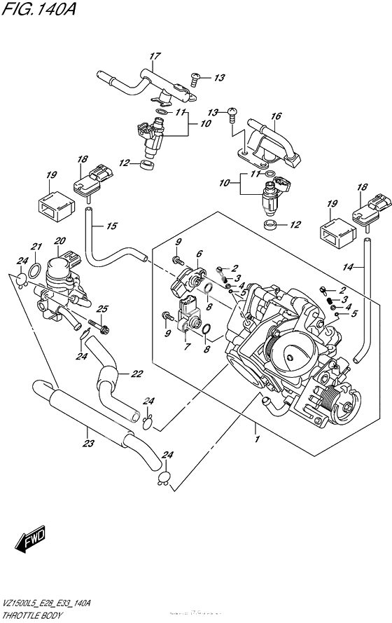 Throttle Body (Vz1500L5 E28)