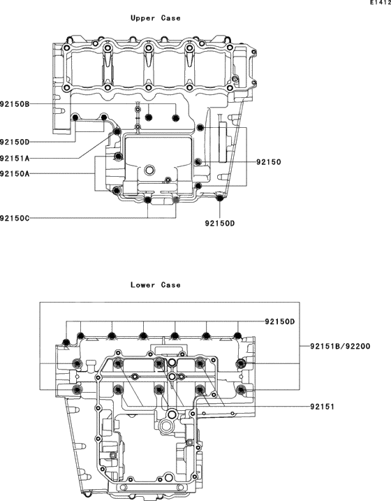 Crankcase bolt pattern