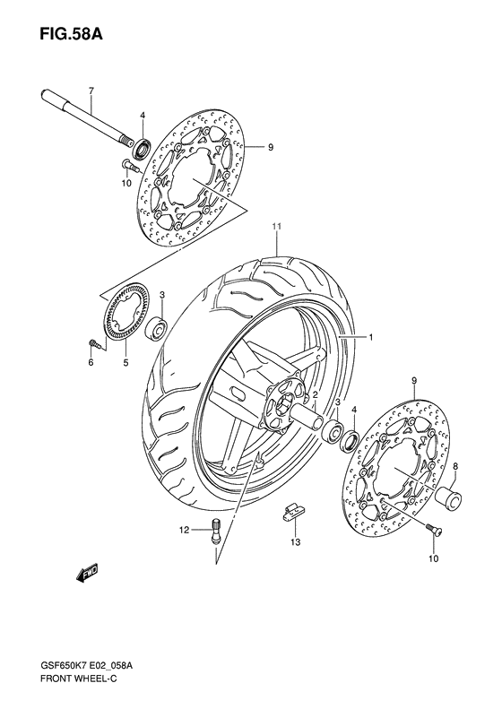 Transom + tube              

                  Gsf650ak7/uak7/sak7/suak7/ak8/uak8/sak8/suak8