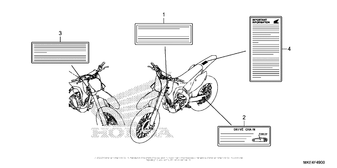 Информационные наклейки