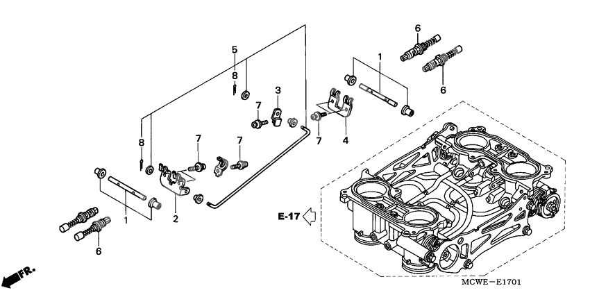 Throttle body              

                  COMPONENT PARTS