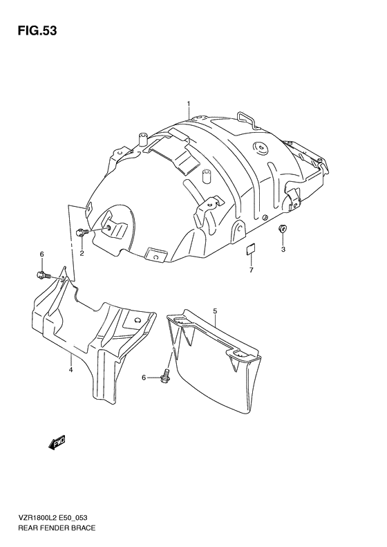 Rear fender brace
