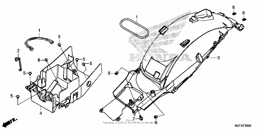 Rear fender