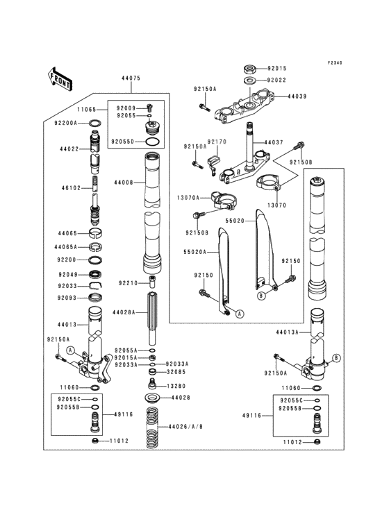 Front fork(1/2)