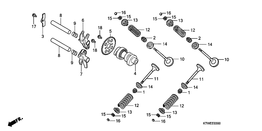 Camshaft/valve