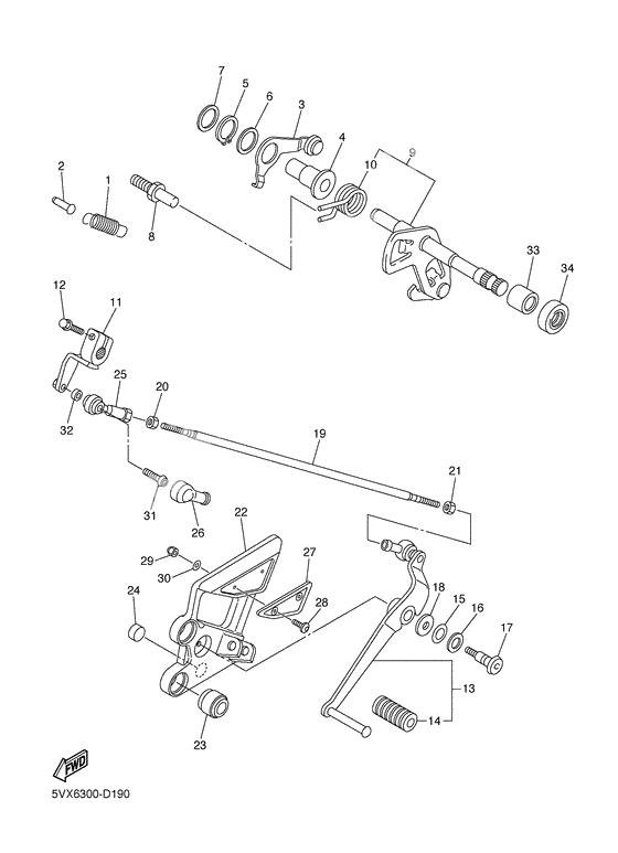 Shift shaft