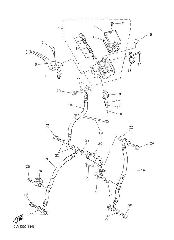 Front master cylinder