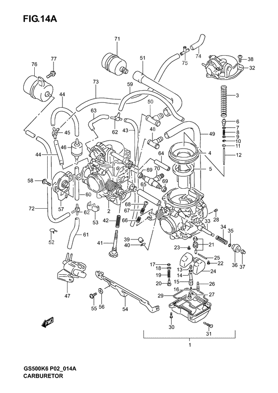 Carburetor assy              

                  Model k4/k5/k6