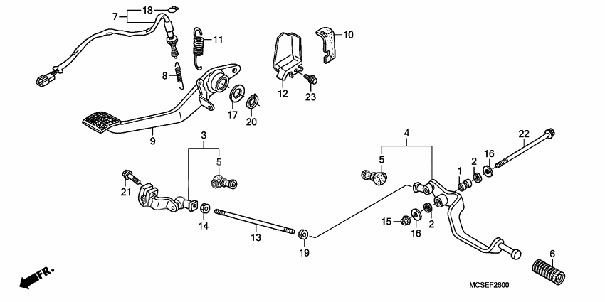 Brake pedal assy