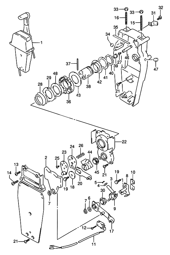 Opt:top mount single