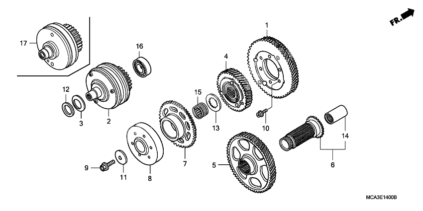 Primary drive gear