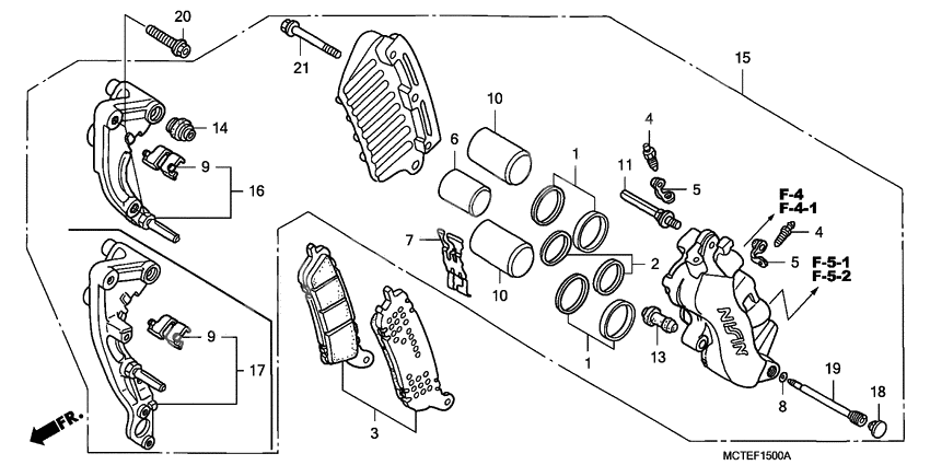 Front brake caliper