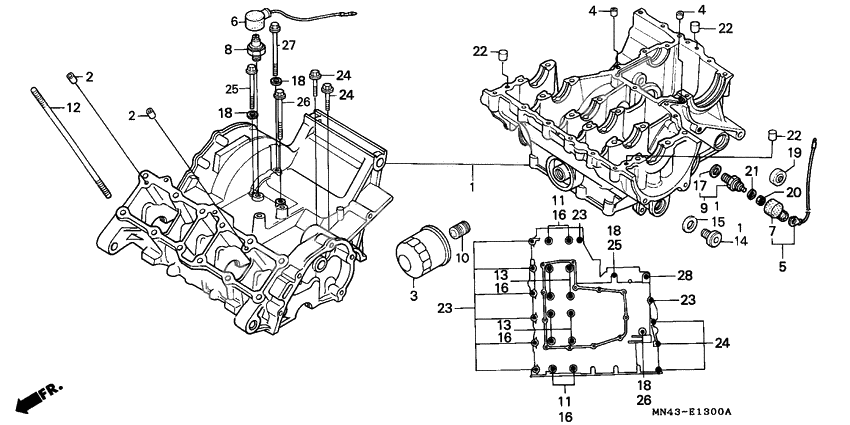 Crankcase set