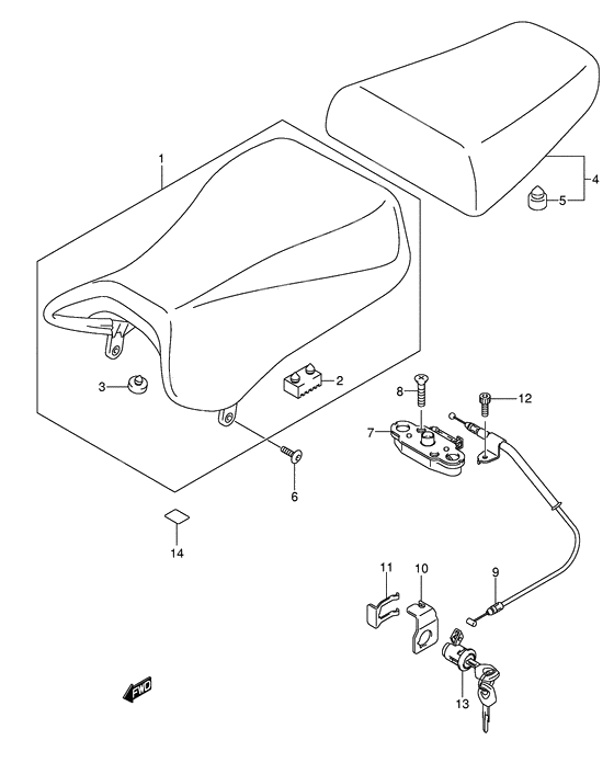 Seat              

                  Model k4/k5/k6/k7