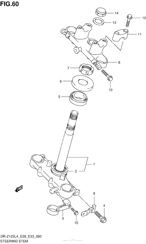 Steering Stem (Dr-Z125Ll4 E28)